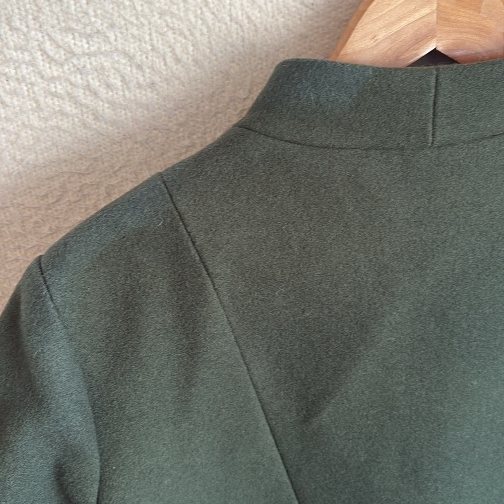 Elegant Green Pea Coat - Picture 6 of 8